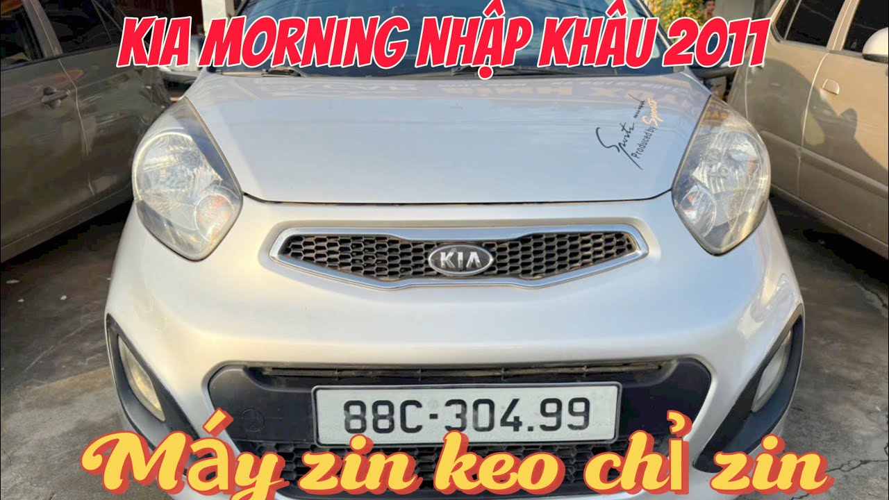 Kia morning nhập khẩu Hàn 2011 máy zin , keo chỉ zin quá phù hợp để lựa chọn với tài chính hơn 100