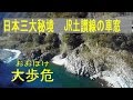 日本三大秘境の一つJR土讃線の車窓。大歩危(おおぼけ)駅へ。特急南風で大杉駅～大歩…