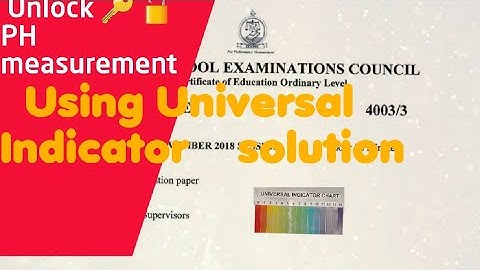 Zimsec Olevel Combined Science Practical question 1demonstration November 2018