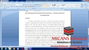 Detecting Spammer Groups from Product Reviews - IEEE PROJECTS 2018