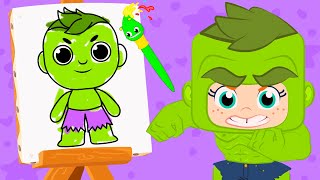 New video! Learn the colors with Groovy The Martian and his drawings of Superheroes ⭐️