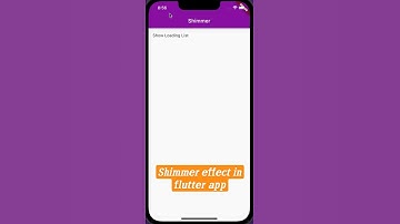 Implement a shimmer effect in Flutter App
