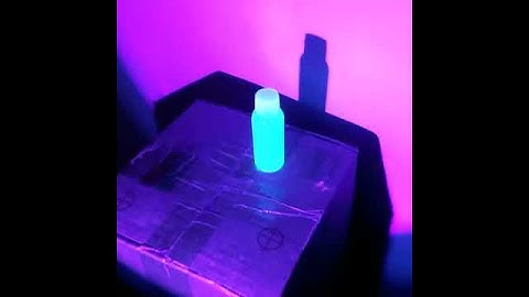Blue Invisible Ink Under UV Black Lights