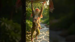 टिंकू बंदर ने बचाया नन्हा हिरन | Emotional & Funny Monkey Story | 3D Jungle Story"