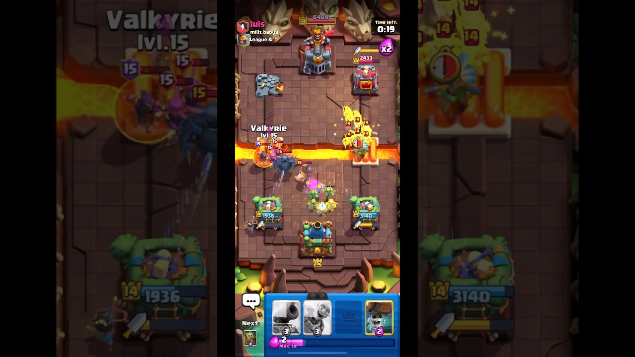 Valkyrie 2.8 Vs Pekka |Clash Royale|