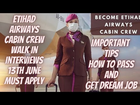 Jobs in Etihad airways | cabin crew jobs | jobs in dubai