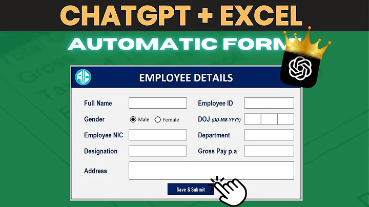 How To Use ChatGPT To Make An Automated Data Entry Form In Excel