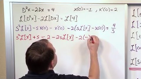 Lesson 13 - Solving Odes With Laplace Transforms, Part 5