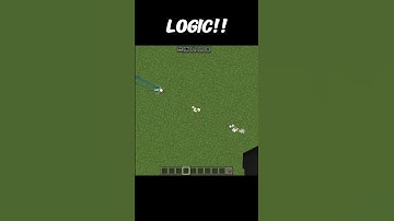 Logic in Minecraft 🥱 #minecraft #music #shorts