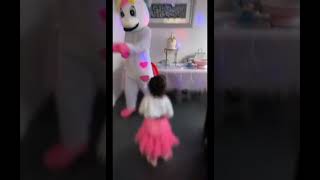 Watch This Dancing Unicorn At A Birthday Party