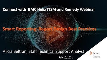 BMC Smart Reporting: Webinar - Report Design Best Practices