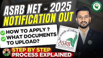 How to apply for ASRB NET/SMS/STO/ARS 2025 ?? Step by step process explained