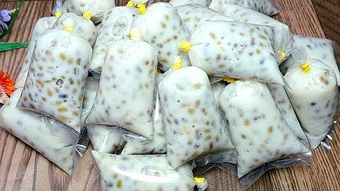 KEM ĐẬU XANH Cách làm kem đậu xanh nước cốt dừa sữa thơm ngon mềm dẻo thanh mát @LANLEMIENTAY