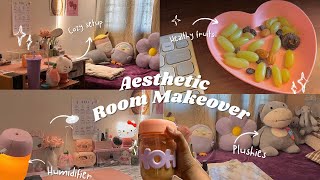 Productive day ♡ | Aesthetic Indian vlog | Day in my life | Room makeover, Cozy desk space,  Miniso🌸