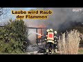 Gartenlaubenbrand in Glesien + Einsatzfahrten Nachforderung FF Schkeuditz [23.03.2022]