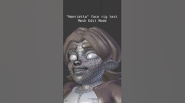"Henrietta" Face rig test - Edit Mode