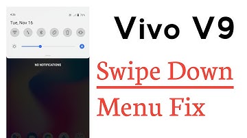 Vivo V9 Swipe Down Menu Not Working Problem Solve