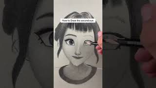 Simple Way To Draw The Second Eye - Stwp By Step #howtodraw #drawingtutorial #asmr #pencildrawing