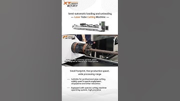 Semi-automatic loading and unloading tube cutting machine