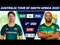 AUSTRALIA vs SOUTH AFRICA 1st ODI MATCH LIVE | AUS vs SA LIVE MATCH COMMENTARY | AUS BAT