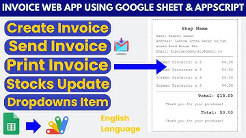 How to Create an Invoice Web App Using Google Sheets and Apps Script | B34