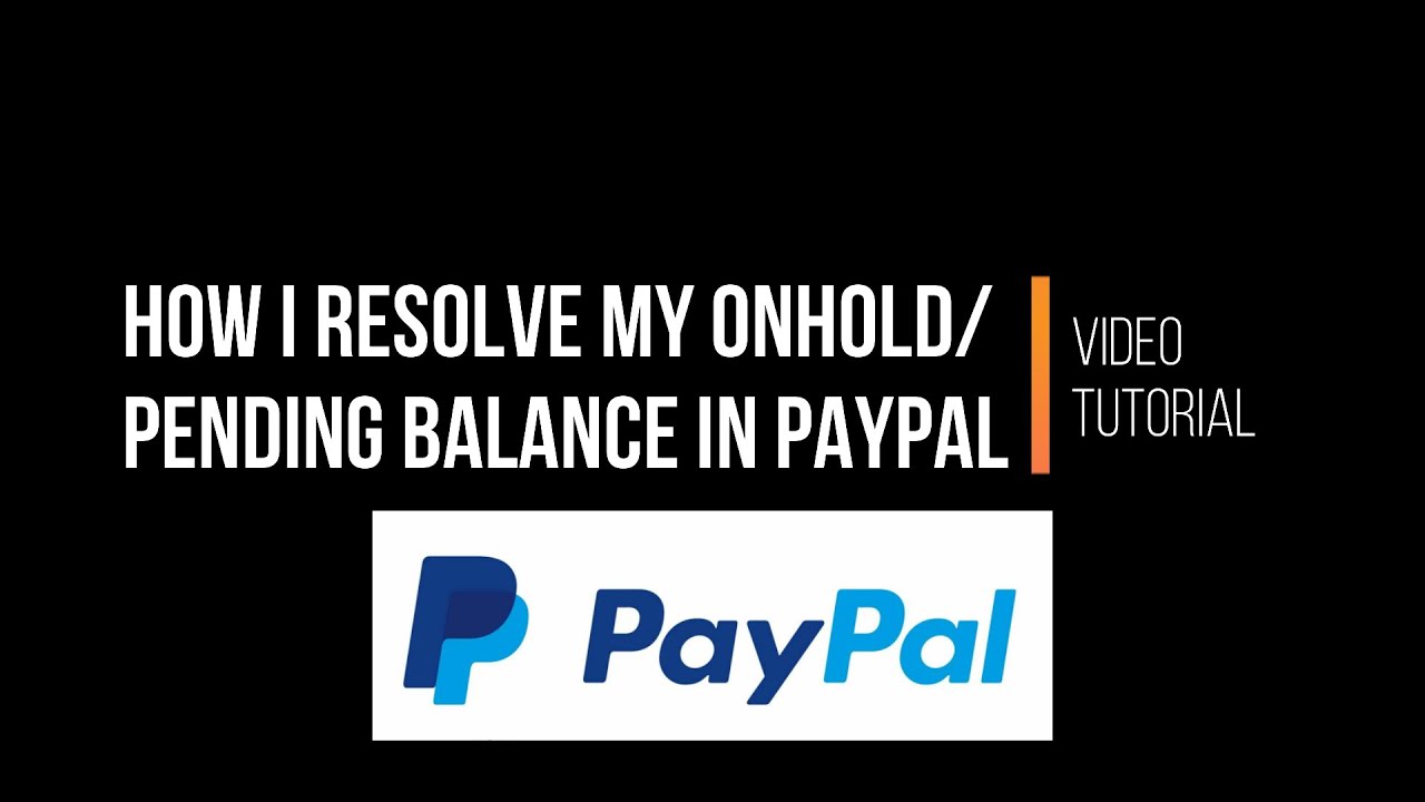 Pending balance payment paypal What Is