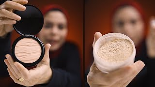 الفرق بين compact powder و loose powder ؟