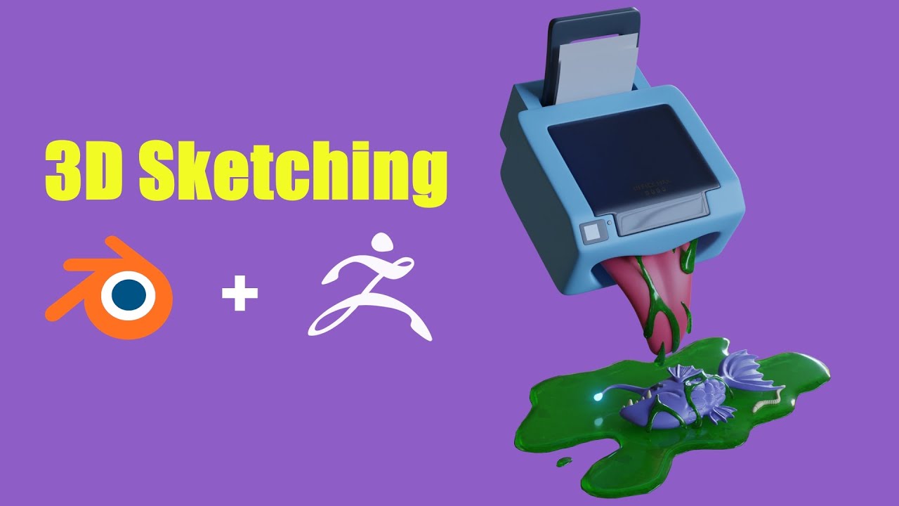 3D Sketching with Blender and Zbrush (Part 2: SubD Modeling and Shading ...
