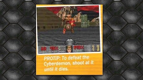 Protip: To defeat the Cyberdemon, shoot at it until it dies.