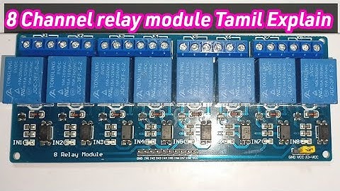 8 Channel 5v Relay Module Tamil
