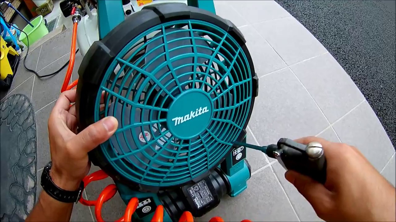 マキタのコードレス扇風機掃除 Cf201dz Youtube