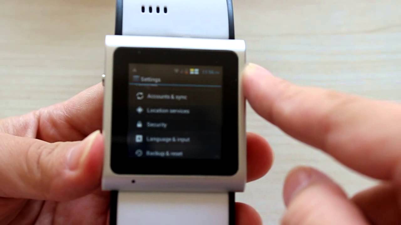 Goowatch Goophone smartWatch Gear IPX7 Water-proof Android Phone Video ...