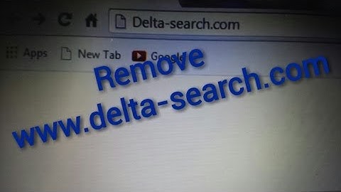 Manual Removal: Delta-search.com, Delta toolbar,  Delta Home page, Delta Redirect
