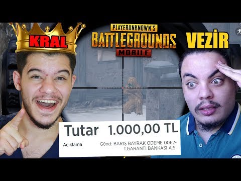 BANA 1000 TL GÖNDER !! KRAL&VEZİR PUBG Mobile