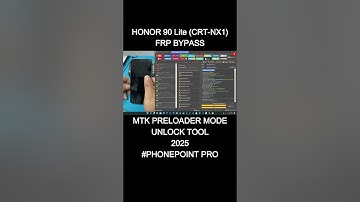 Honor 90 Lite FRP Bypass new 2025 unlock tool MTK Preloader mode one click instant.
