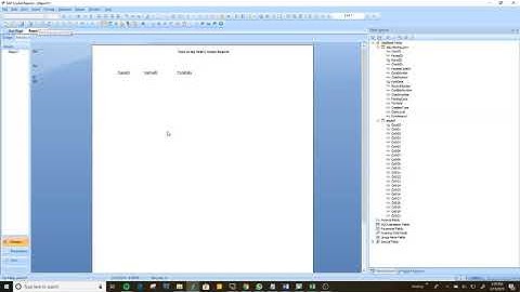 Crystal Report Beginner Training Tutorial 2019 - An Introduction To SAP Crystal Reports