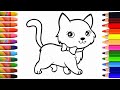 Drawing Cat for Kids | learn to draw | drawing - a cat