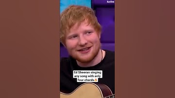 Thumbnail of Ed Sheeran singing any song with only four chords 🔥