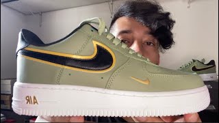 Nike Air Force 1 '07 LV8 'Metallic Swoosh Pack - Oil Green' DA8481-300,  Men's Fashion, Footwear, Sneakers on Carousell