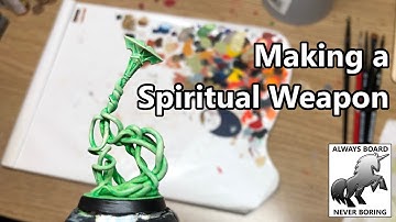 How to Make a Spiritual Weapon Miniature for Dungeons and Dragons Using Green Stuff