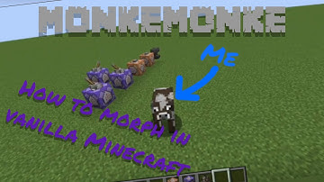 How to morph in vanilla Minecraft (tutorial)