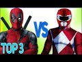 ТОП 3 РЭП БИТВ СУПЕР-ГЕРОЕВ (РЕЙНДЖЕРЫ VS ДЭДПУЛ) | Top Superhero rap Power Rangers VS Deadpool 2