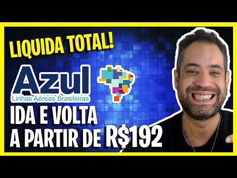 LIQUIDA NAS ALTURAS AZUL! IDA E VOLTA A PARTIR DE R$192!