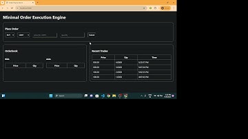 Project Demo - Eterna Order Engine Backend