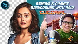 Adobe Photoshop How to Remove & Change Background with Hair using Channels