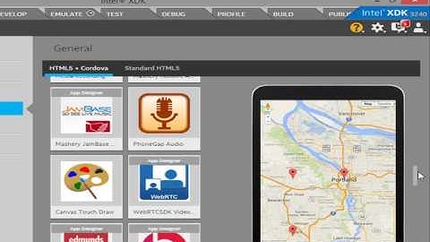 tutorial membuat geolocation dengan intel XDK