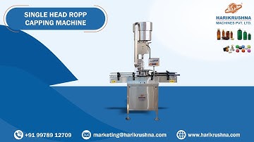 Single Head ROPP Capping Machine - Harikrushna Machines Pvt. Ltd.