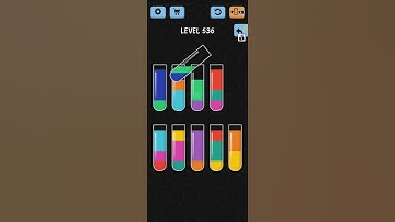 Water Color Sort Level 536 Solution WalkThrough Gameplay