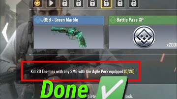 Kill 20 enemies with any smg with the Agile perk equipped