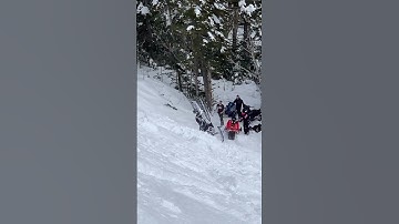 Two Up Snowmobile Fail 😳😂 @riskymaneuvers #snowmobile #sledheadzzz #epic #sendit #polaris #winter